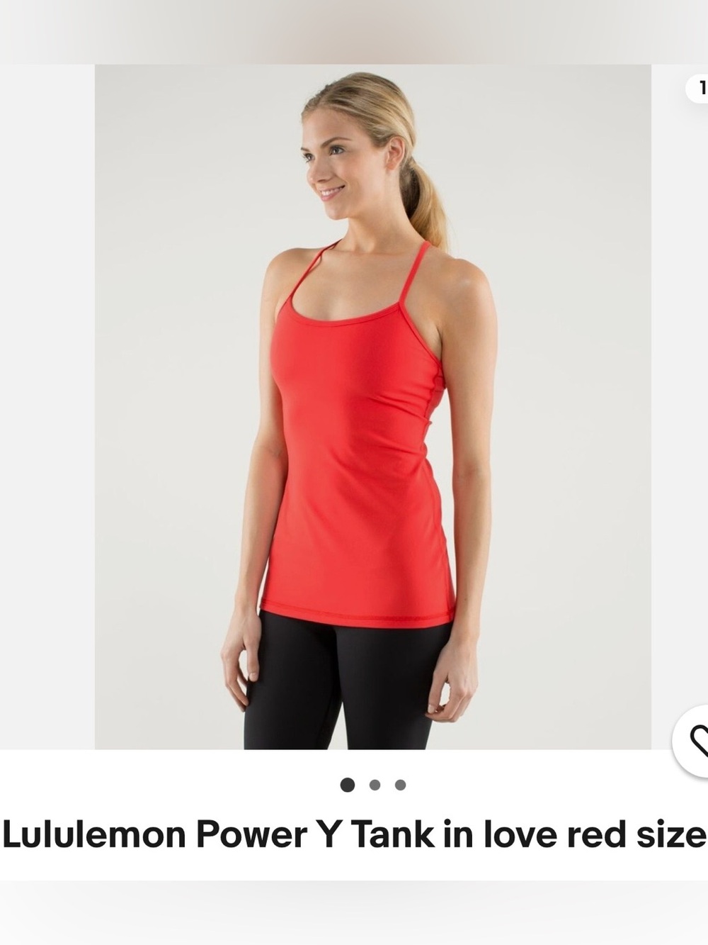 lululemon athletica Slim-Strap Tank Top in Love Red